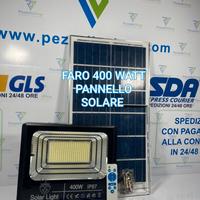 faro con pannello solare 400 watt