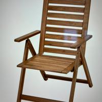 Sedia relax da giardino, pieghevole