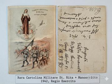 Rara cartolina militare di Santa Rita 1942