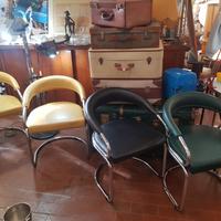 4 poltrone anni 70 design Giotto Stoppino 