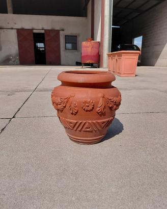 vaso in terracotta pesante