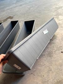 Fioriera 80cm grigio antracite per fiori e piante