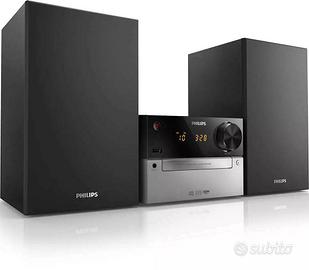 Stereo PHILIPS  con casse acustiche e telecomando