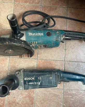 LOTTO SMERIGLATRICE ANG. 230mm BOSH MAKITA LEGGI
