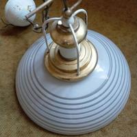 Lampadario di vetro a campana