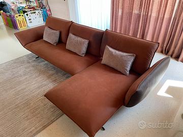 Divano pelle Dani di Gobbo Salotti TRATTABILE