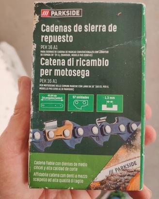 catena per motosega +olio per catena