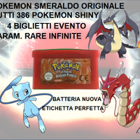 POKEMON ROSSO FUOCO ORIGINALE CON POKEMON SHINY