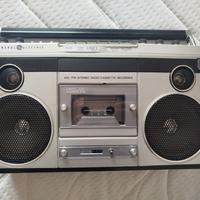 VTG General Electric GE Boom Box Am/FM Cassette Pl
