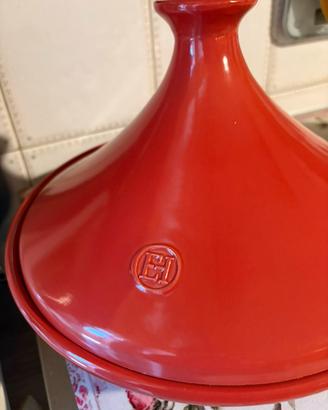 Tajine Hemile Henry 32 cm in ceramica Flame rosso