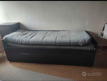 letto brimnes nero 