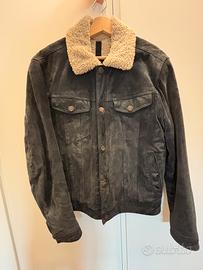 Giacca trucker MNG suede scamosciato