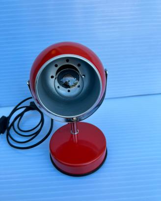 Lampada da comodino vintage rossa orientab
