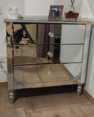 cassettiera specchio 