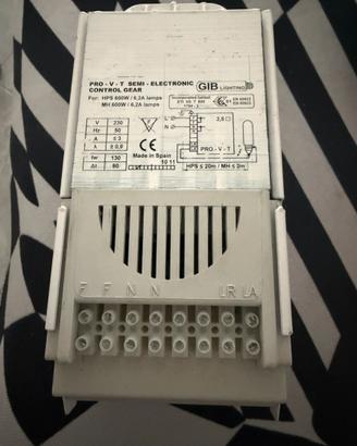 Alimentatore 600Watt lampade HPS/MH