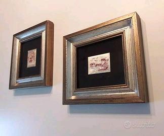 Due Quadri Ti.Emme argento e sangue di bue