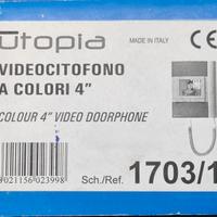 VIDEOCITOFONO UTOPIA COLORE 4″ – URMET 1703/1
