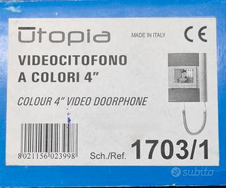 VIDEOCITOFONO UTOPIA COLORE 4″ – URMET 1703/1