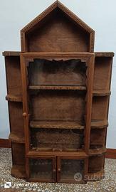 Vetrinetta in legno massello fatto a mano