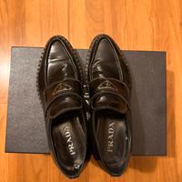 Prada loafers chocolate