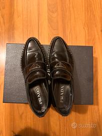 Prada loafers chocolate