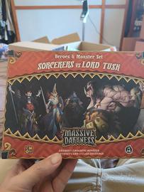Massive Darkness Sorcerers vs lord rush miniature