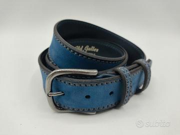 Cintura uomo Nabuk da 4 cm Cucita 