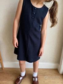 Vestito scamiciato bambina lana e viscosa