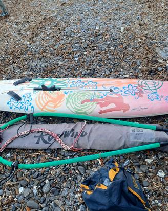 Tavola windsurf, 4 vele e boma