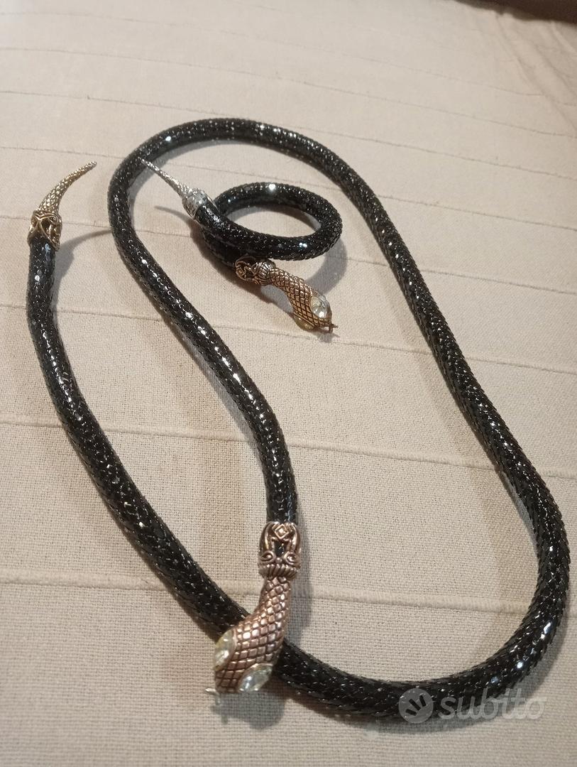 Collana girocollo a forma di serpente da 14 e 16 pollici, girocollo a forma di serpente