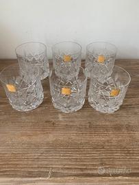 Set bicchieri in cristallo