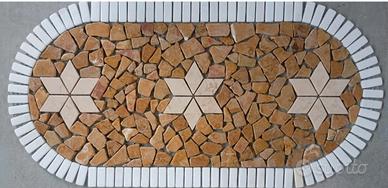 rosone mosaico marmo pavimento piastrelle giardino