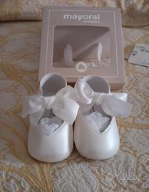 scarpe battesimo bimba taglia 16 Mayoral