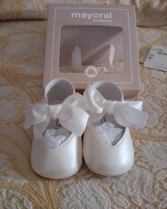 scarpe battesimo bimba taglia 16 Mayoral