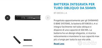 SHIMANO - Ebike batteria