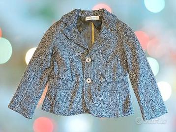 Giacca bimbo in cotone spigato grigio  Manuel Ritz