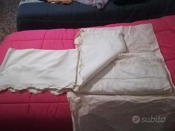 sei lenzuola vintage con ricamo per matrimoniale