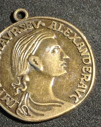 Medaglia stile moneta romana Roma imperiale