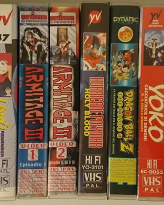 DVD e VHS videocassette anime cartoni animati film