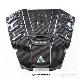 Cover motore in carbonio per Alfa Giulia Q.V.