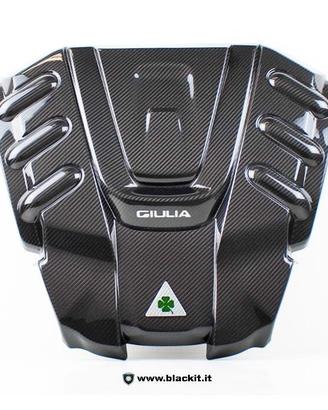 Cover motore in carbonio per Alfa Giulia Q.V.