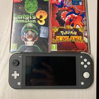 nintendo switch lite e due giochi