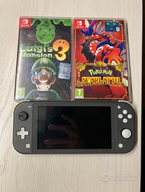 nintendo switch lite e due giochi