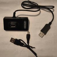 4 port USB hub with micro-usb cable;Adattatore USB
