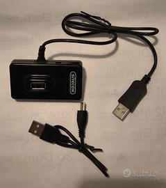 4 port USB hub with micro-usb cable;Adattatore USB