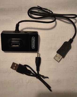 4 port USB hub with micro-usb cable;Adattatore USB