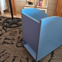 Carrello porta Desktop in legno con ruote