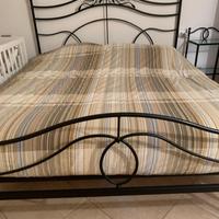Letto ferro battuto +2 comodini