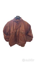 Vintage 80s 90s genuine leather jacket brown