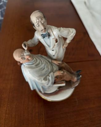Barbiere ceramica Capodimonte Pucci
